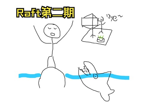 礁石上面躲鲨鱼，我的队友居然丢下我走了！！《Raft》第二期