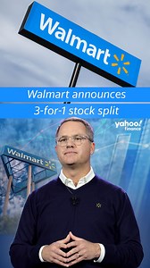 Walmart's first 3-for-1 split happens this month, increasing their common shares to 8,100,000,000. 📈 | Yahoo Finance