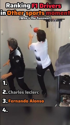 Ranking F1 Drivers in Other Sports Moments 🏎️⚽🏀#f1