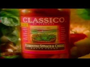 Classico Pasta Sauce 1996 Commercial
