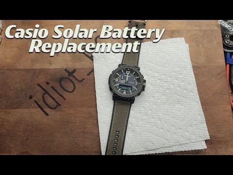 Casio ProTrek Battery Replacement - Or Any Casio Solar Watch - How to Perform AC Reset