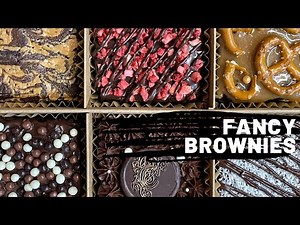 How to make a fancy brownie giftbox. Really fudgy brownie recipe.
