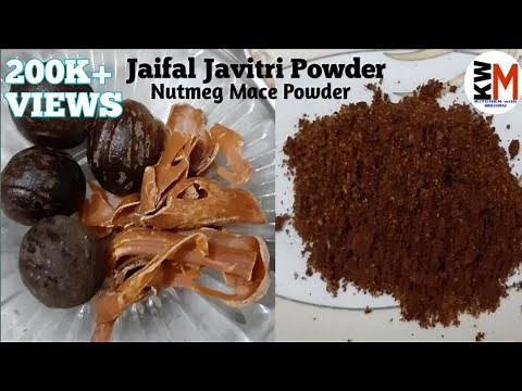 Jaifal javitri powder | How to make Nutmeg & Mace powder By Kitchen with Mehru | Quick Recipe