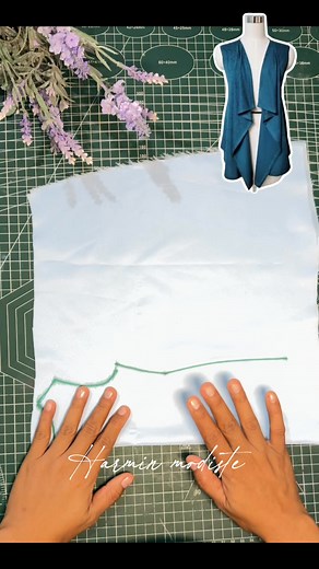 9.6K reactions · 20 shares | Tutorial cutting vest #sewing #sewingtutorial #patterncutting #fashiondesign #sew #tutorialjahit #clothingdesign #sewingtips #sewingproject #clothing #cuttingskills | Harmianti | Facebook