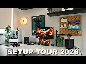 My DREAM Work & Gaming Space - Desk Setup Tour 2026!