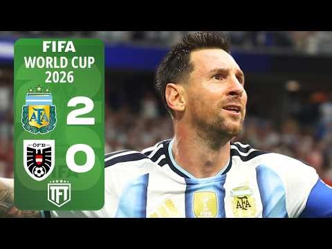 Messi Scores 18 World Cup Goals!! Argentina 2-0 Austria 2026 World Cup Highlights
