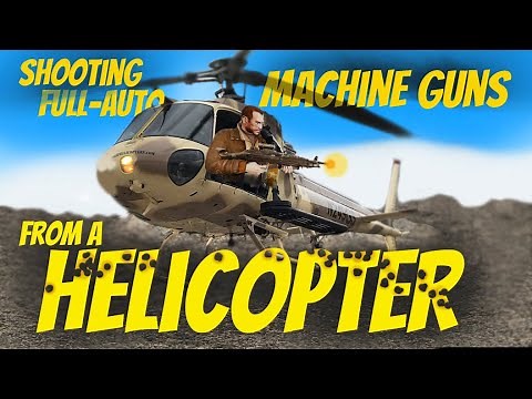 Shooting Machine Guns from a Helicopter! // HelicopterGunship, Las Vegas!