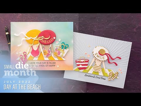 Spellbinders July 2022 Small Die of the Month – Day at the Beach