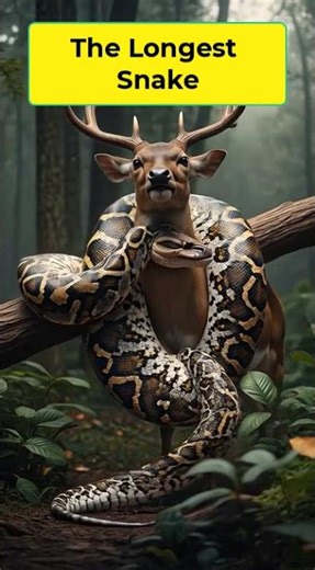 The Longest Snake Ever Found 🐍 Reticulated Python
