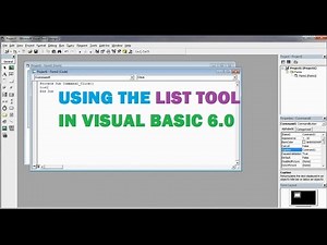 Using The List Tool in Visual Basic 6.0
