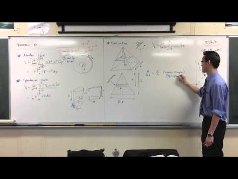 Introduction to Volumes by Similar Cross-Section: Square Pyramid