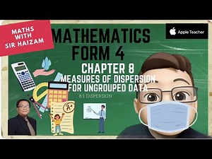 Form 4 Chapter 8 Measures of Dispersion for Ungrouped Data (PART 1) #mrsmchannel