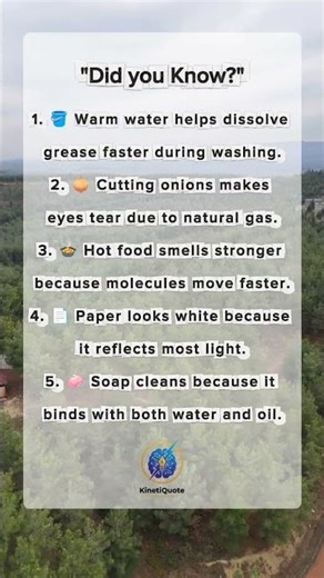 Science is everywhere — even in the simplest daily moments🔍#didyouknow #facts #science #sciencefacts