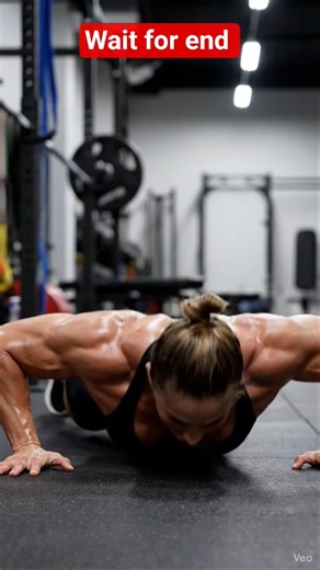 Power Beast 🔥 Female Bodybuilder’s Ultra-Fast Push-Ups | Pure Strength