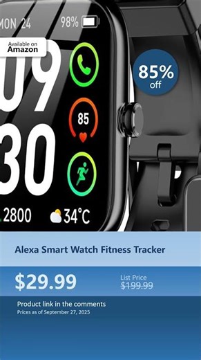 Alexa Smart Watch Fitness Tracker