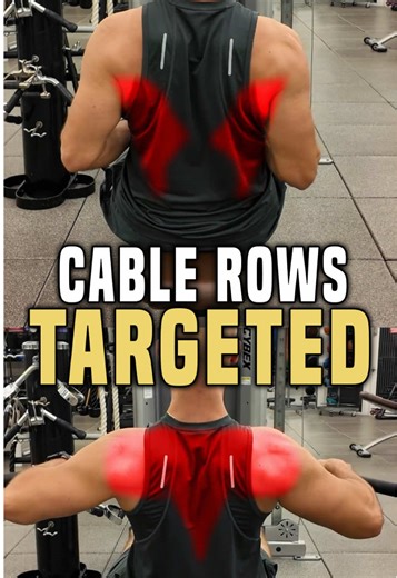 Same cable. Different grip. Totally different back. Most people do cable rows without realizing each attachment changes which muscle does the work. • Neutral grip → more lats • Straight bar → more mid upper back • Rope → rear delts traps The movement looks similar, but the muscle activation is completely different. If you want a wider back, thicker back, or better rear delts, your grip matters. 👉 Follow @itscoachgabriel for more fitness tips!