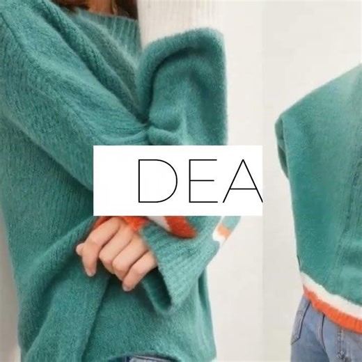 Color Block Sweater With Cut Out