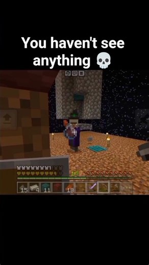 That why I'm a pro minecrafte player 😂#minecraft #shorts #youtubeshorts #isurvived100days