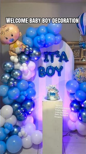 Welcome baby boy decoration ideas,welcome baby decoration ideas,baby welcome decoration ideas