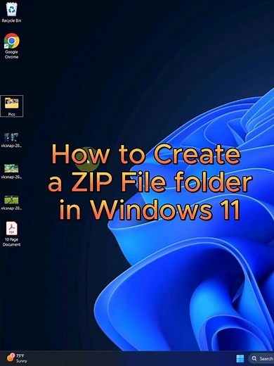 How to Create a ZIP File Folder in Windows 11