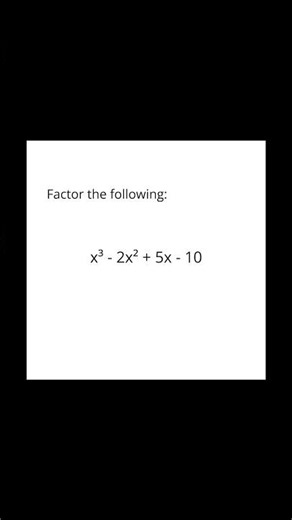 Can you factor it? 💙 | #math #mathematics #maths #algebra #factor #factoring #imaginary