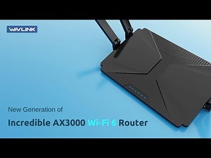 Wavlink AX3000 Whole Home Mesh WiFi 6 Router Dual Band Gigabit WiFi Router with 4*5dBi Antennas