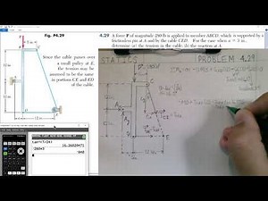Statics Problem 4.29