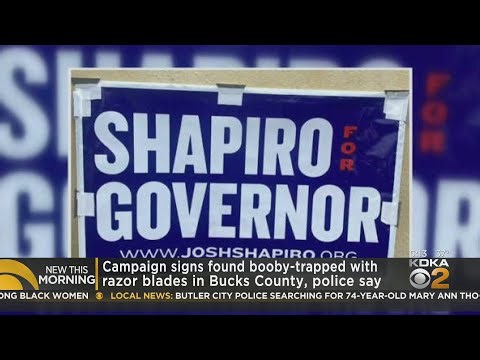 Political campaign signs found booby-trapped in Pennsylvania