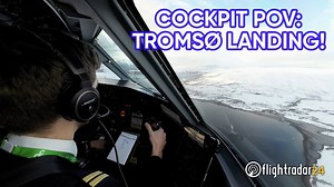 How to land a Dash 8 at Tromsø (complete landing sequence)