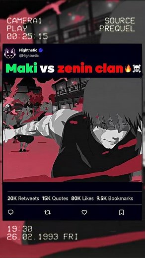 Maki vs zenin clan ☠️🔥 ~jujutsu kaisen season 3