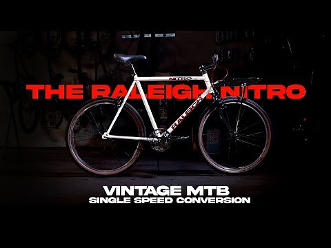 Old School Mountain Bike Single Speed Conversion - Raleigh Nitro
