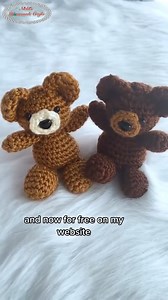 💖This pattern is fast, easy, and FREE!! https://www.nickishomemadecrafts.com/tiny-crochet-teddy-bear-pattern/ . . . . #crochetteddy #crochetbear #amigurumicrochet #easycrochet | Crochet Patterns & Tutorials by Nicki's Homemade Crafts