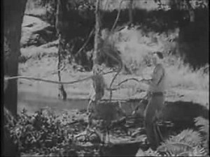 Jungle girl. Quicksand scene.