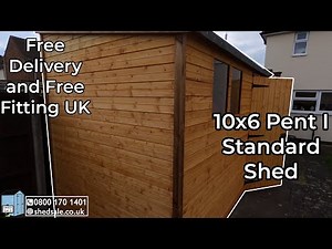 Pent I - 10x6 Standard Garden Shed - Build Timelapse - Shed Sale - ShedSale