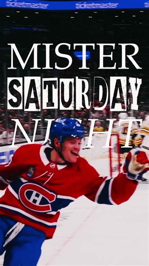 Mr. Saturday Night #habs #caufield #hockey #nhl #montreal
