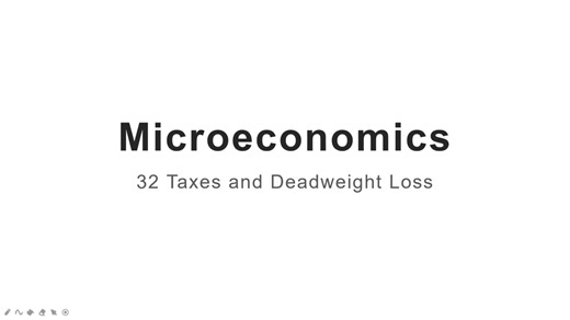 Microeconomics-32.Taxes and Deadweight Loss