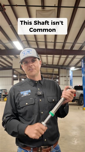 This “Driveshaft” Isn’t What You Think! Looks like a driveshaft, but it’s actually the lower half of your steering column. We break down how worn U-joints here can cause vibrations you feel right through the wheel. Ever had this part fail on your truck? #WorkTruck #SteeringRepair #TruckMaintenance | Whiteface Ford