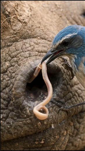 Nature’s Tiny Doctor Working Under Pressure!Unbelievable Symbiotic Relationship. #wildlife #animals