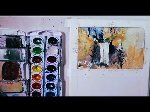EXTREME BEGINNERS - TWO Paintings- Waterfall and Flowers - with Chris Petri