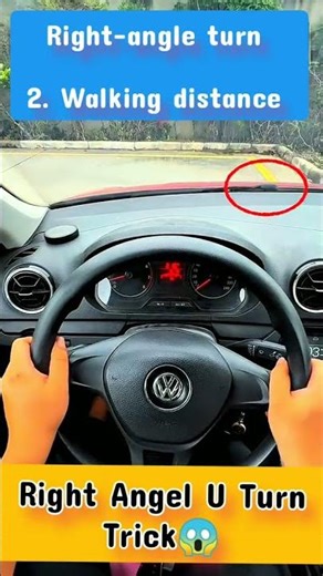 How to do a perfect Right Angle U-Turn | Driving Tips 🚗** #shorts #drivingtips