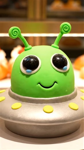 You Won’t Believe This Alien Cake Is Real! 👽✨ #CakeArt #comedy #viral #cute #cake #funny