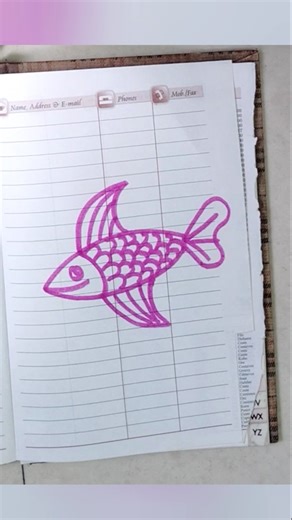 how to draw fish #fishdrawing #animalart #art #easydrawing