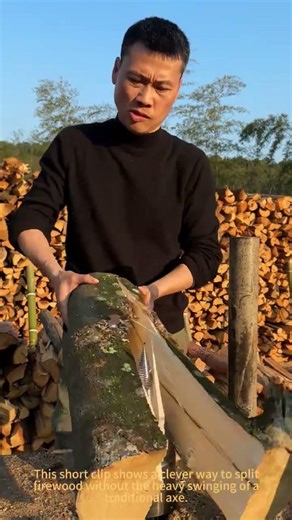 How to Use a Cone Splitting Wedge for Firewood