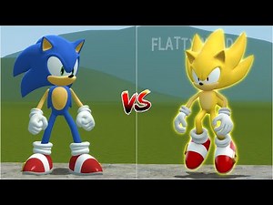 SONIC vs SUPER SONIC in Garry's Mod!