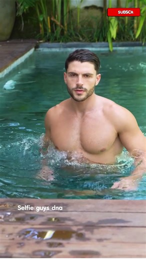 Handsome Guy Strong Abs The Pool and Style appeal #shorts