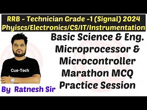 || RRB Technician Grade-1 2024 || Microprocessor & Microcontroller Marathon Practice by Ratnesh Sir