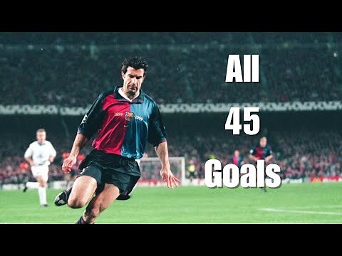 Luis Figo All 45 Goals Barcelona
