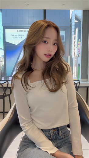 中町綾の明るめベージュヘアカラーガイド