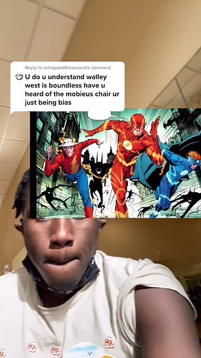 Reply to @sirtrapalotthesecond some of y’all overrating how powerful the mobius chair really is #fyp #theflash #wallywest #dc #comic