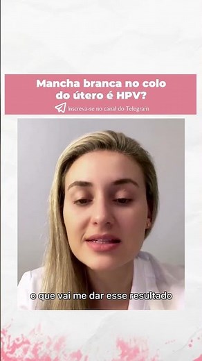 Is a white spot on the cervix HPV?
